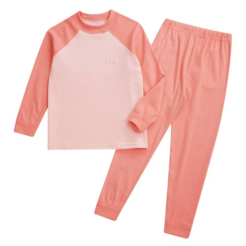 Kids Boys Girls Underwear Set Long Sleeves Sleepwear Winter Dailywear 2 Pieces - Picture 18 of 48
