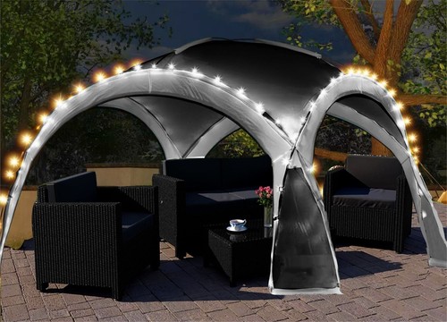 Garden Hot Tub Gazebo XL Dome 3.5m Led 
