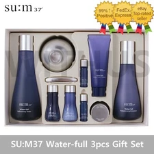 SU:M37 Water-full 3pcs Gift Set Toner Emulsion Cream sum37 - Fedex Tracking_