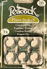 Peacock Plant-Stakes Swivel Coupling for Pressed Steel Pipes 3 Pack