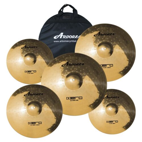 Cymbal Pack Alloy Cymbals Drum Cymbal Set 14"/16"/18"/20" Plus Free Cymbal Ba... - Afbeelding 1 van 9