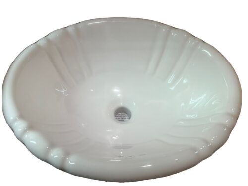 proflo pf1916wh self-rimming oval bathroom sink