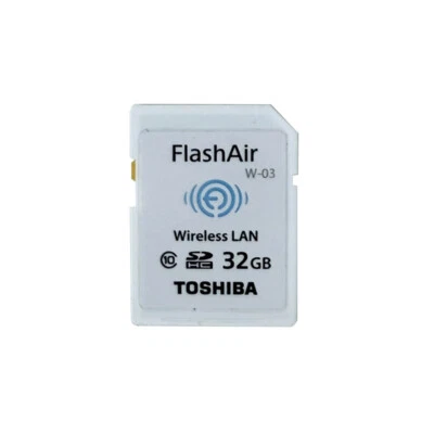 Toshiba FlashAir 32GB SD Wireless Flash Memory Card W-03 Class 10
