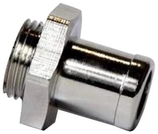 EZ Oil Drain Valve H-001 Straigt Hose End - 3/8" Straight Small Silver