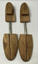 Vintage Rochester Shoe Tree Co Shoe Tree Wood Metal Stretchers Keepers Sz XL U5