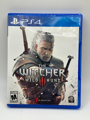 PS4 The Witcher III Wild Hunt- TESTED & WORKS- Case Damage
