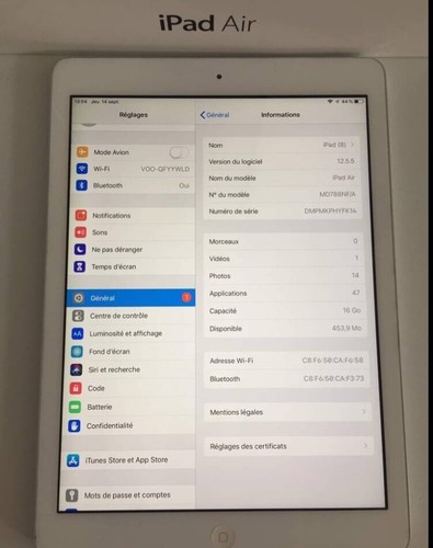 Tablette APPLE IPAD AIR - Afbeelding 7 van 7