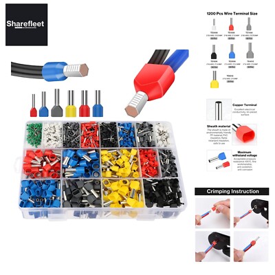 Lytool Twin Aderendhülsen Set 0,3-16mm², Doppelt Aderendhülsen Sortiment Set ...