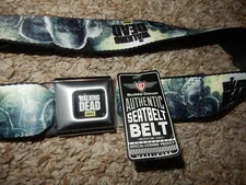 7J NWT XL Buckle Down Authentic Seatbelt THE WALKING DEAD Adjustable Belt Unisex