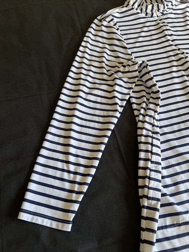 Lands' End Women's 1X 1/4 Zip Long Sleeve Striped Tunic Top W/Pockets NWOT - Bild 4 von 12
