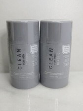 CLEAN FOR MEN CLASSIC MOISTURE-ABSORBENT DEODORANT 2.6 OZ - LOT OF 2