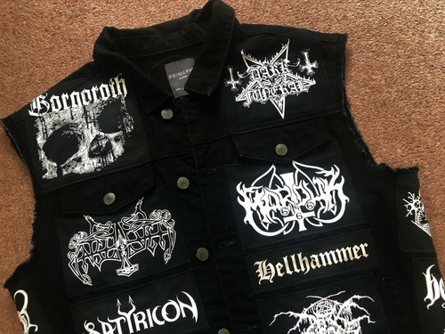 Chaqueta de Batalla Mayhem Corte Vaquero Chaleco De Mysteriis Dom Sathanas Black Metal XX - Imagen 3 de 12