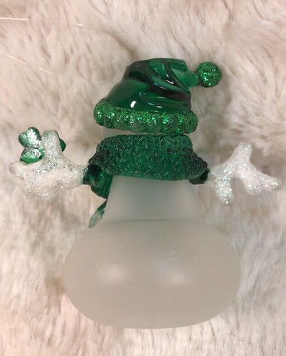 3 SNOWMAN Christmas Tree Ornaments Decorations Glass Resin Snowmen - Picture 3 of 9