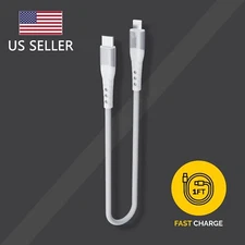 1ft Short USB C to iPhone Fast Charger Cable for iPhone 14 13 12 Pro Max iPad 9