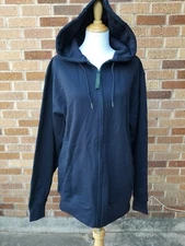 WearGuard Men's Heavy Duty Work Hoody Full Zipper Blue Sz Med Wearguard  *NWOT*