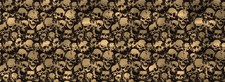 Seamless Gold Bike Motorcycle Skulls Grunge Car Wrap Vinyl Decal Graphic Scooter