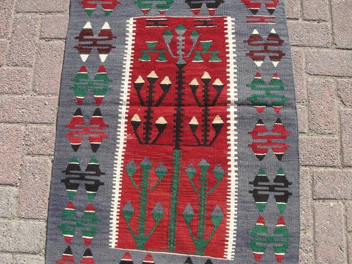 3x4 Area Rug, Area Kilim Rug, Turkish Kilim, Bohemian kilim rug - Picture 7 of 10