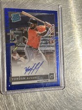 2020 yordan alvarez Donruss optic blue mojo prizm auto rookie 74/99