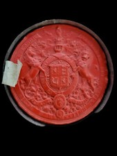 Queen Victoria Royal Wax Great Seal of Scotland Realm British Royalty Document