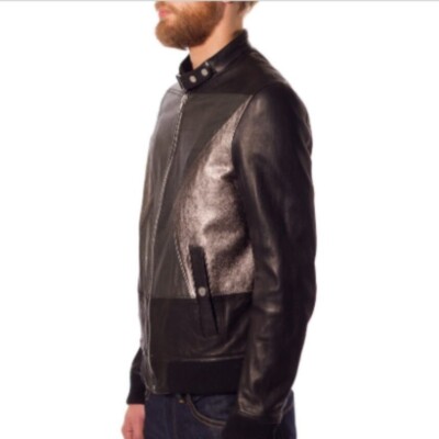 Diesel Black Gold Men's Litriang 100% Lamb Leather Jacket