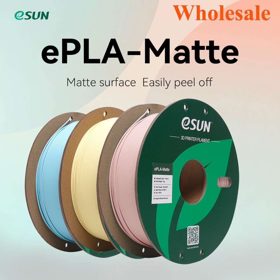 【3kaufen,1 gratis dazu】eSUN -10 Rollen- ePLA PLA Matte Filament für 3D Drucker