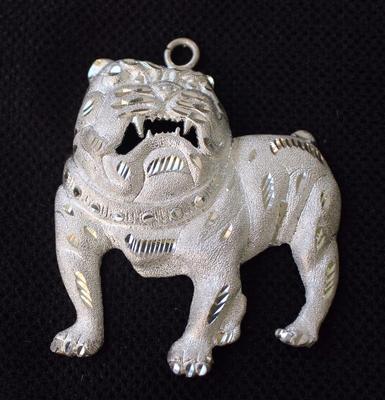 FOO DOG Vintage Designer Signiert 925 Sterlingsilber Anhänger 3'' 30,15g