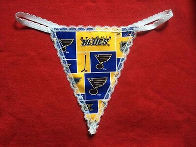 Womens ST LOUIS BLUES Nhl Hockey Gstring Thong Sexy Underwear