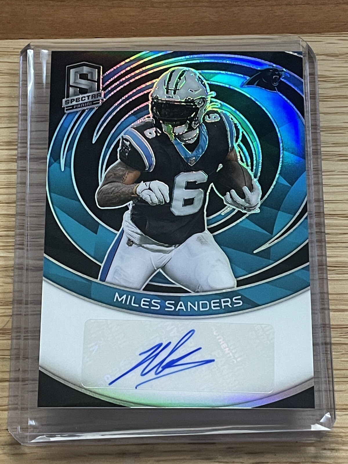 MILES SANDERS 2023 Panini Spectra Auto /199 CAROLINA PANTHERS #SIG-MSA