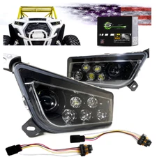 RZR LED Headlight Non Halo Polaris XP 1000, 900, General (Black Non Halo)
