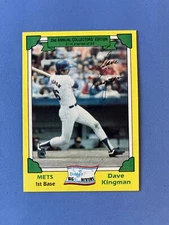 1982 Topps Drake's Big Hitters #21 Dave Kingman Baseball Card Sharp