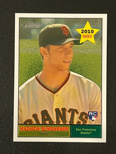 Madison Bumgarner 2010 Topps Heritage Chrome /1961 Giants Rookie RC C44