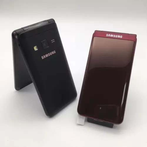 Samsung Galaxy Folder SM-G1600 Golden 2G RAM 16GB ROM 3.8" Android Flip Phone US - Picture 5 of 19
