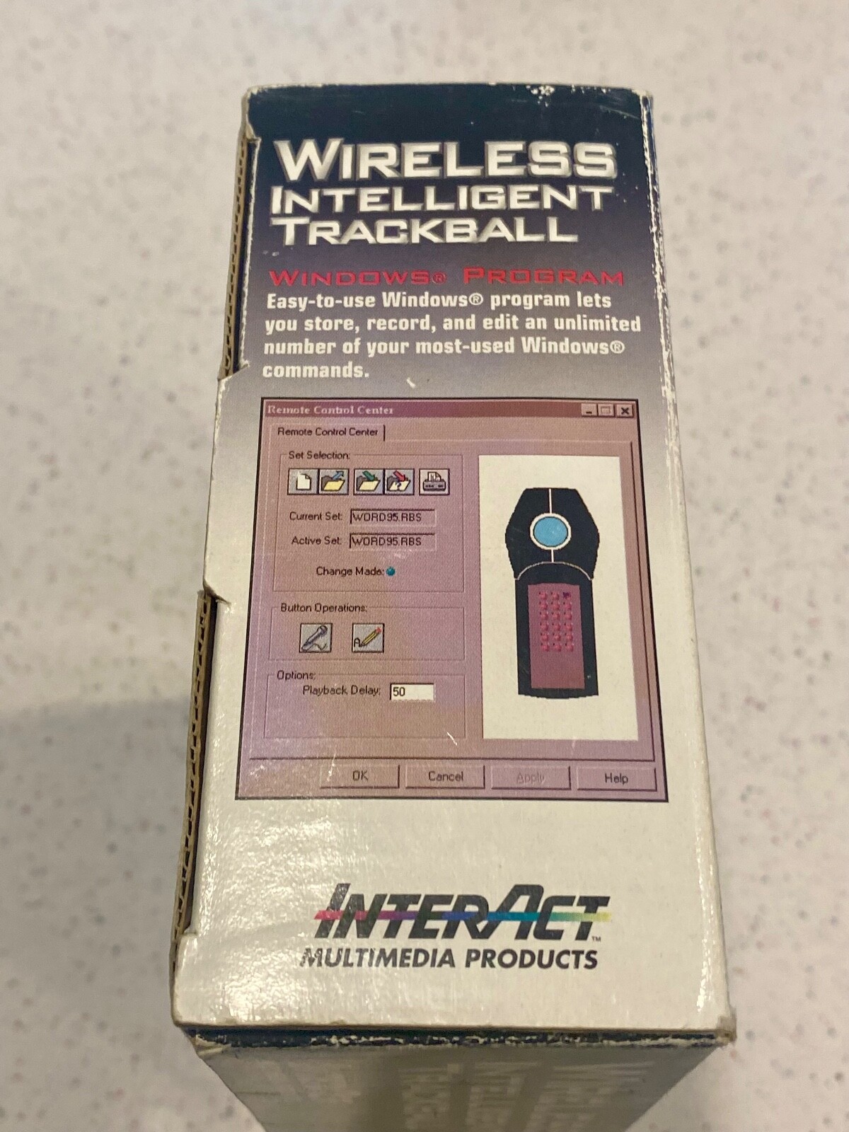 InterAct SV2020 Wireless Intelligent Trackball Remote Vintage for