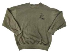 Olive Drab USMC Physical Training Sweatshirt   New mocinc.1982 
