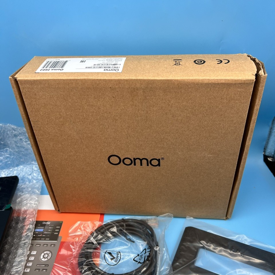 Ooma 2602 Business IP Desk Phone Works with Office Cloud Based VoIP