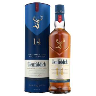 Glenfiddich 14 Jahre Bourbon Barrel Reserve Whisky - 43% Vol. / 0,7 Liter