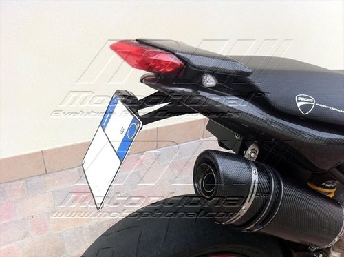 Kit Portatarga e Cover Ducati Hypermotard 1100 1100evo 796 Scarico Singolo - Imagen 3 de 5