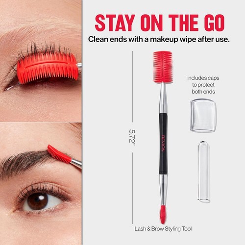 Revlon Lash/Brow Styling Tool, Dual Ended Eyelash Separator/Eyebrow Brush Spooli - Picture 5 of 8