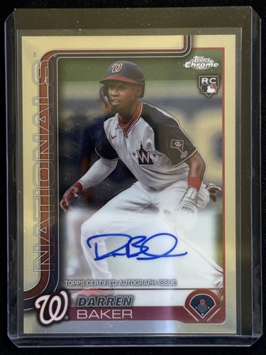 2025 Topps Chrome #RA-DB Darren Baker Rookie Autographs