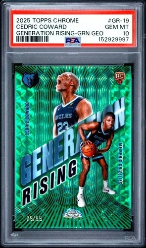 2025 Topps Chrome Cedric Coward Base (PSA 10)