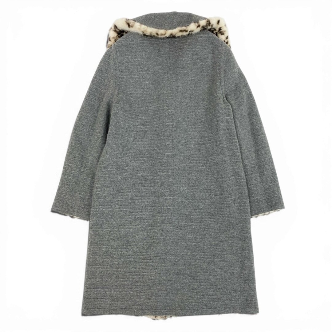 70B9 FENDI Leopard Print Dyed Mink Cashmere 100% Reversible Coat Fur Used AYAN-0 thumbnail 5