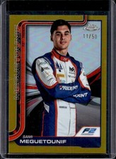 2025 Topps Chrome F1 Sami Meguetounif Gold Refractor F2 Driver #/50