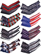 Satinior 8 Pairs Arm Sleeves For Men Women Compression Uv Sun Protection Arm