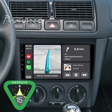 2+64G Android 15 Apple Carplay Autoradio GPS Navi für VW Bora Golf IV 1J1 1J2