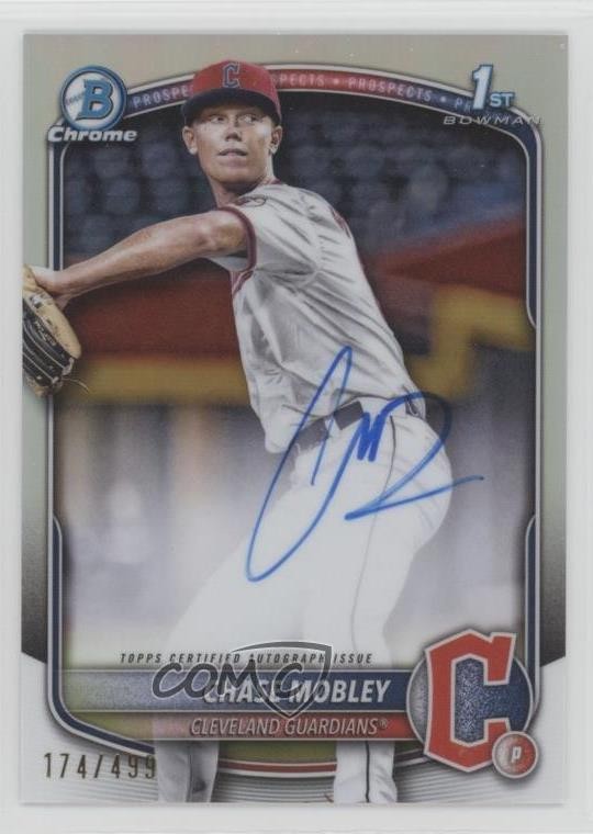 2025 Bowman Chrome Prospect Refractor 174/499 Chase Mobley #CPA-CMY Auto 5f8