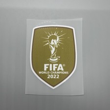 2022 Argentina FIFA World Cup Champions Soccer Football Gold Badge Patch