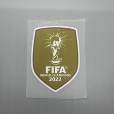 2022 Argentina FIFA World Cup Champions Soccer Football Gold Badge Patch