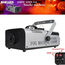 SHEHDS 1500W Fog Smoke Machine DMX Theater DJ Fogger Effect W/ Wireless Remote
