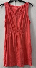 Lands' End Girl's Bright Pink Sleeveless Dress Size M/P 10-12