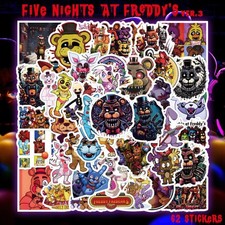 Five Nights at Freddy s Sticker 62 piece set Ver.3 PVC Waterproof Seal Bulk FNAF
